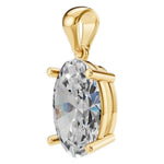 Four Prong Oval Pendant