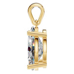Four Prong Oval Pendant