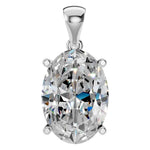 Four Prong Oval Pendant
