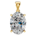 Four Prong Oval Pendant