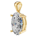 Four Prong Oval Pendant