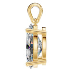 Four Prong Oval Pendant