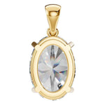 Four Prong Oval Pendant