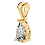 Four Prong Pear Pendant