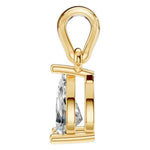 Four Prong Pear Pendant