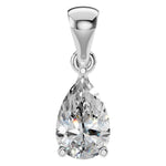 Four Prong Pear Pendant