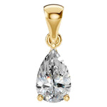 Four Prong Pear Pendant