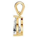 Four Prong Pear Pendant