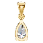 Four Prong Pear Pendant