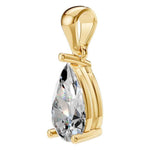 Four Prong Pear Pendant
