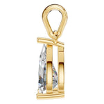 Four Prong Pear Pendant