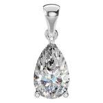 Four Prong Pear Pendant