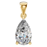 Four Prong Pear Pendant