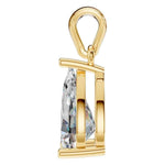 Four Prong Pear Pendant