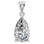 Four Prong Pear Pendant
