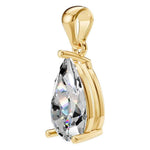 Four Prong Pear Pendant