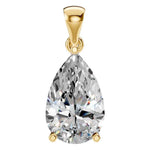 Four Prong Pear Pendant
