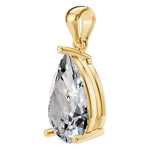 Four Prong Pear Pendant