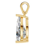 Four Prong Pear Pendant