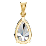 Four Prong Pear Pendant