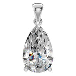 Four Prong Pear Pendant