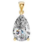 Four Prong Pear Pendant
