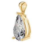 Four Prong Pear Pendant