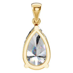 Four Prong Pear Pendant