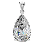 Four Prong Pear Pendant