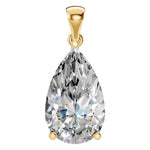 Four Prong Pear Pendant