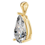 Four Prong Pear Pendant