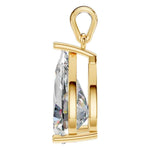 Four Prong Pear Pendant