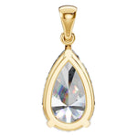 Four Prong Pear Pendant
