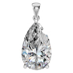 Four Prong Pear Pendant