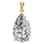 Four Prong Pear Pendant