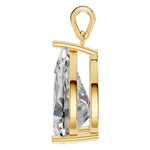 Four Prong Pear Pendant