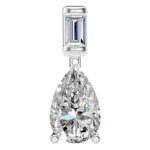 Pear Two Stone Pendant
