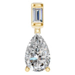 Pear Two Stone Pendant