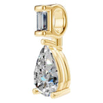 Pear Two Stone Pendant