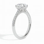 Penelope Solitaire Pave Heart Ring-Dileti