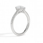 Philo Solitaire Pave Pear Ring-Dileti
