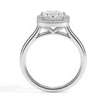 Playa Solitaire Halo Princess Ring-Dileti