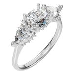 Round Three Stone Ring
