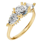 Round Three Stone Ring