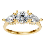 Round Three Stone Ring