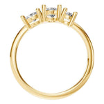 Oval Three Stone Ring