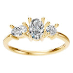 Oval Three Stone Ring