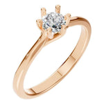 Six Prong Round Ring