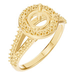 RI-2542 Yellow Gold Ring UNSET - Main View
