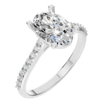 Oval Side Stone Ring